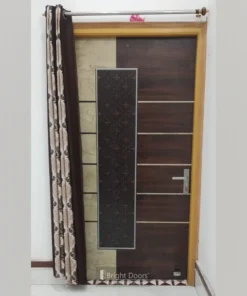 Alternative view of Natural Teak With White Marble Door Design | GAA002