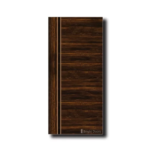 Luxurious Dark Brown Door: Horizontal Grain Elegance! | GAA022