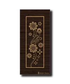 Daisy Floral Pattern Wooden Flush Door | GAA038