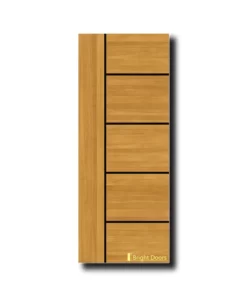 Unique 6-Panel WPC Waterproof Door | WAA052