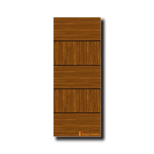 Burma Teak Design Five-Panel WPC Doors | WAA053