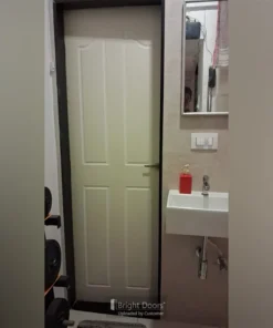 Alternative view of Elegant WPC Door with Intricate CNC Router Design | WAA071