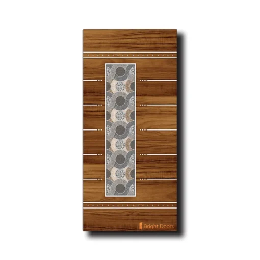 Teak Grain With Cosmatesque Door Design | GAA004