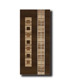 Dark Sepia With Decorative Teak Box Door Design | GAA008