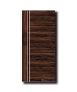 Luxurious Dark Brown Door: Horizontal Grain Elegance! | GAA022