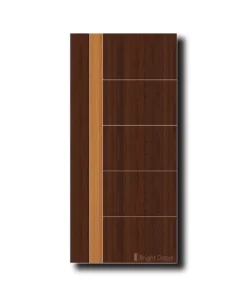 Bedroom Door with Striking Orange Accent | GAA035