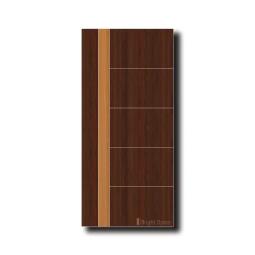 Bedroom Door with Striking Orange Accent | GAA035