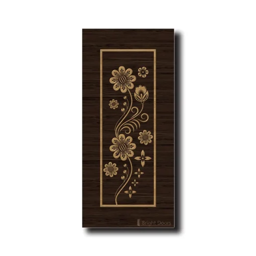 Daisy Floral Pattern Wooden Flush Door | GAA038