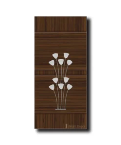 Walnut Tulip Design Bedroom Doors | GAA046