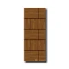 Burma Teak Grain Pattern WPC Waterproof Doors | WAA041