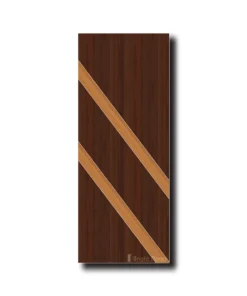 Vibrant Orange Design WPC Door | WAA044