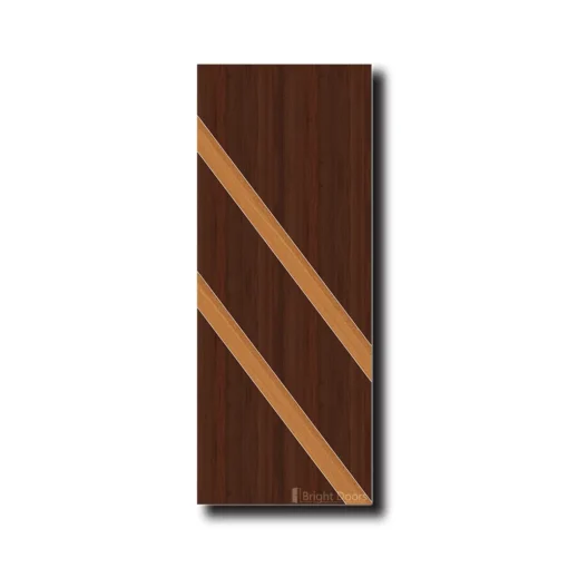 Vibrant Orange Design WPC Door | WAA044
