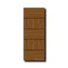 Burma Teak Design Five-Panel WPC Doors | WAA053
