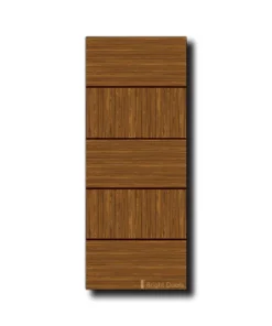 Burma Teak Design Five-Panel WPC Doors | WAA053