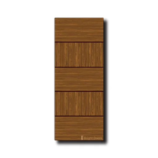 Burma Teak Design Five-Panel WPC Doors | WAA053