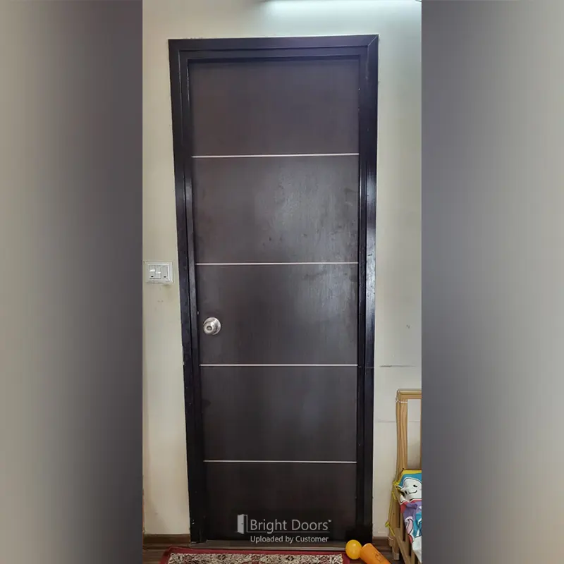 Exquisite Bathroom Door: Five-Panel Elegance | WAA031 - Image 3